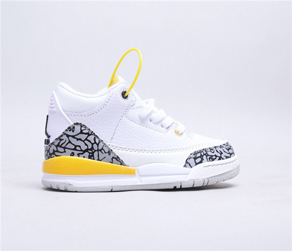 Youth Running weapon Super Quality Air Jordan 3 White Shoes 012